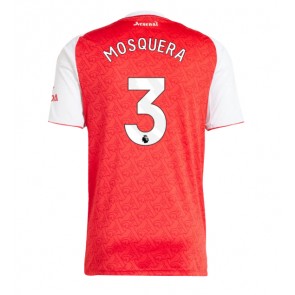 Arsenal Cristhian Mosquera #3 Primera Equipación 2025-26 Manga Corta
